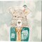Deanie Beanie Bear & Mr. Bolo Bear by Natalie Timbrook 14" x 14" Canvas Wall Art (Set of 2)